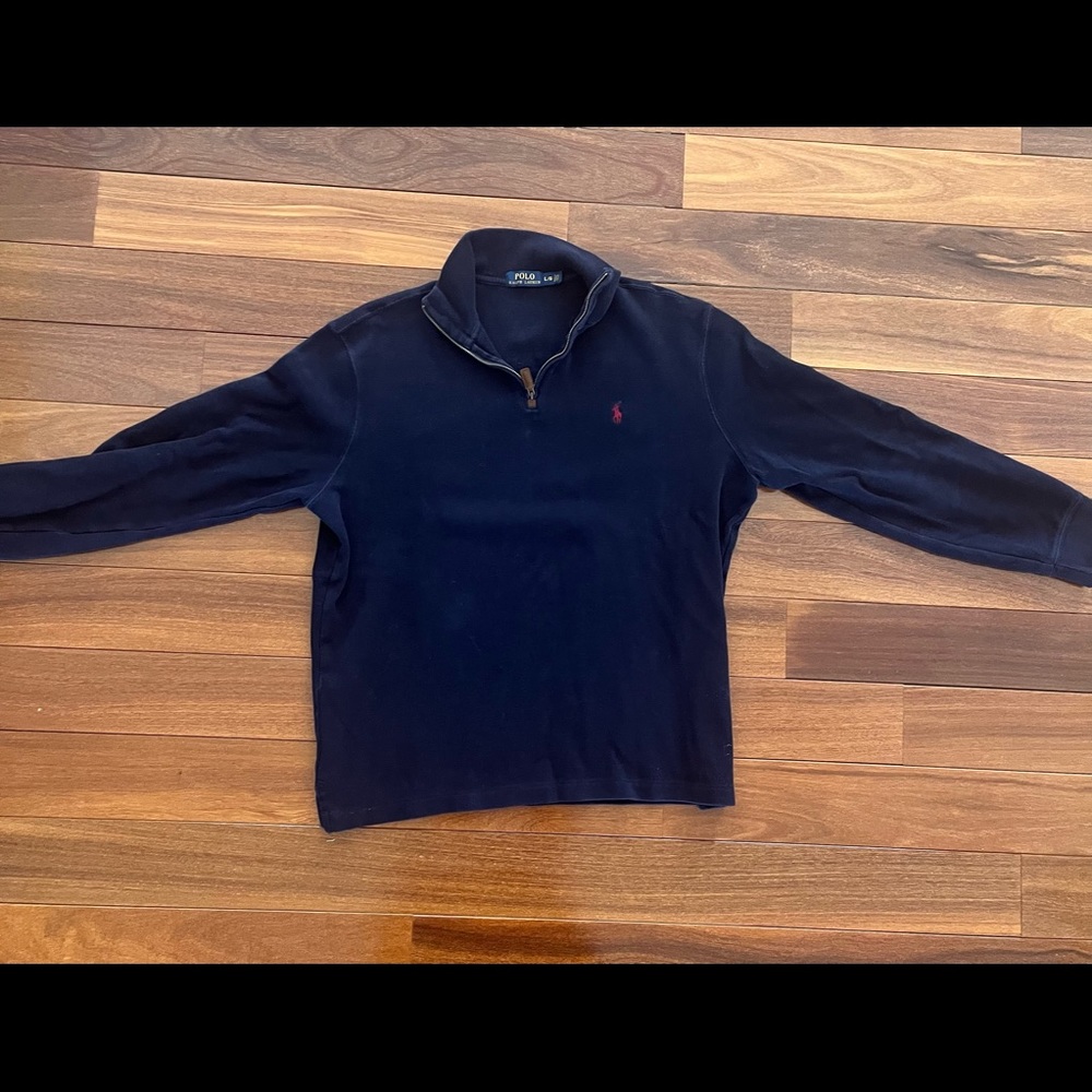 Navy Ralph Lauren Polo Zip up - Large